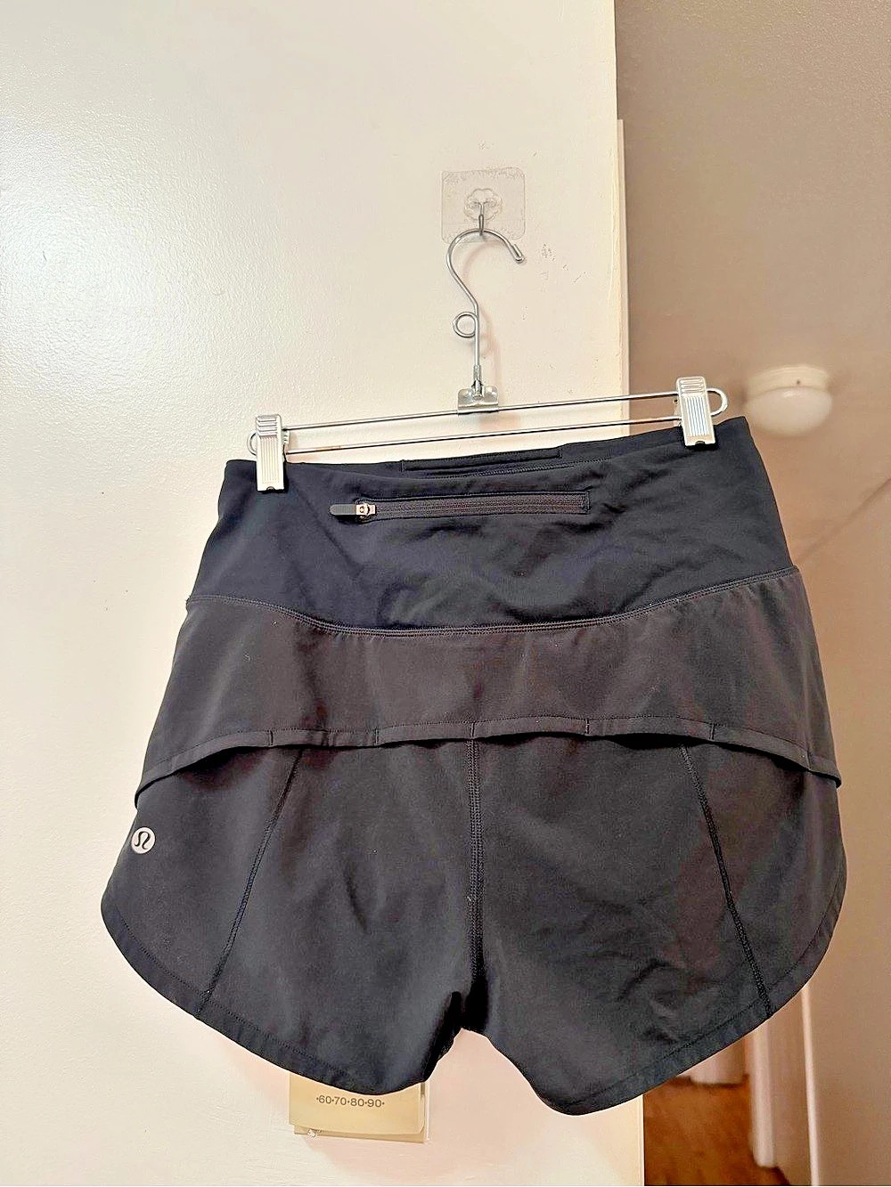 lululemon Tracker Short Athletic Shorts Black Size 4
